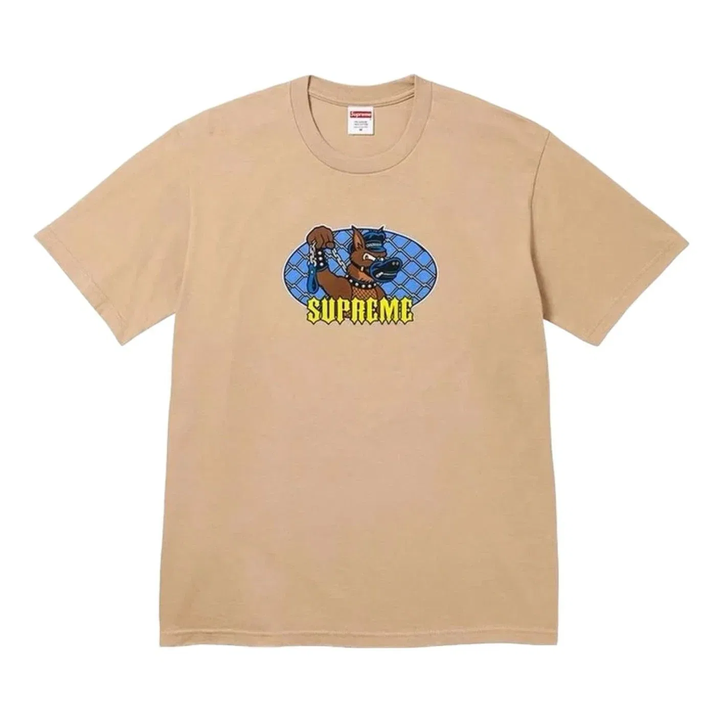 Мужская футболка с принтом Leash Supreme, цвет Tan