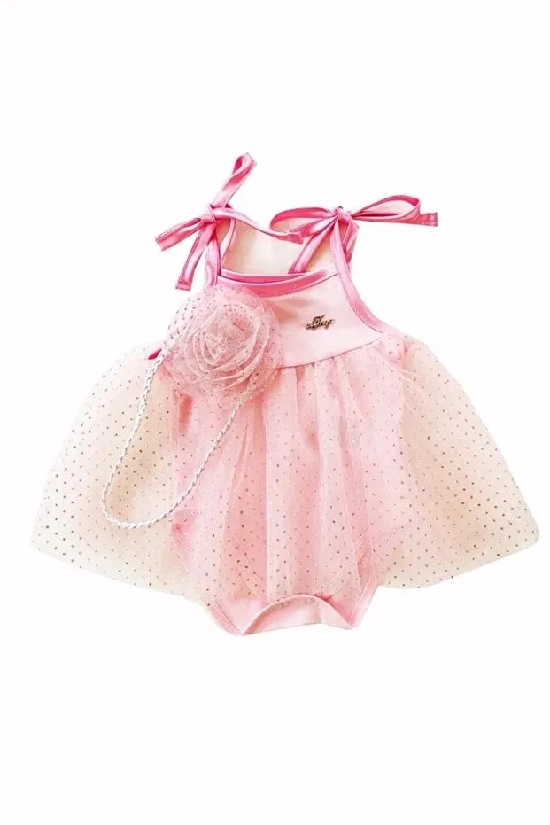 Детское платье для девочек с принтом Tongs Baby, Pink