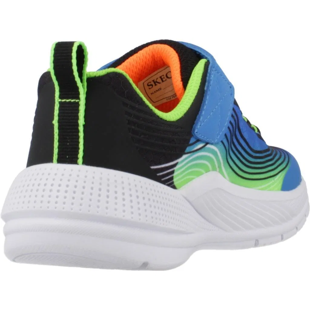 Детские кроссовки для мальчиков с дышащим верхом MICROSPEC ADVANCE Skechers, Konigsblau Schwarz — фото 3