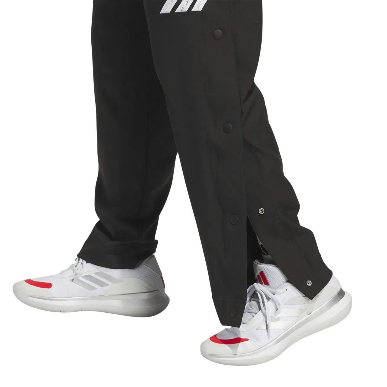 Мужские баскетбольные брюки CrazyLite Woven Adidas, белый/черный — фото 4