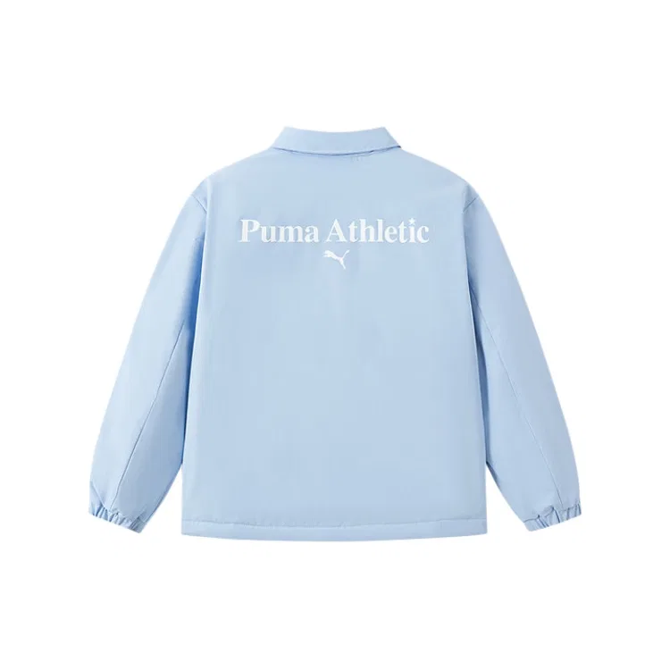 Детская утепленная куртка с воротником, размер, PUMA, Lake Blue — фото 3