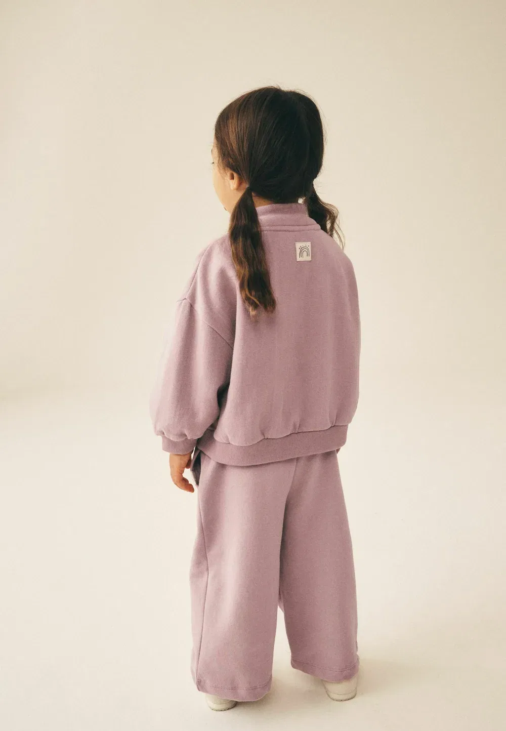 Толстовка стандартного кроя с молнией на четверть длины Next, Mauve Purple — фото 3