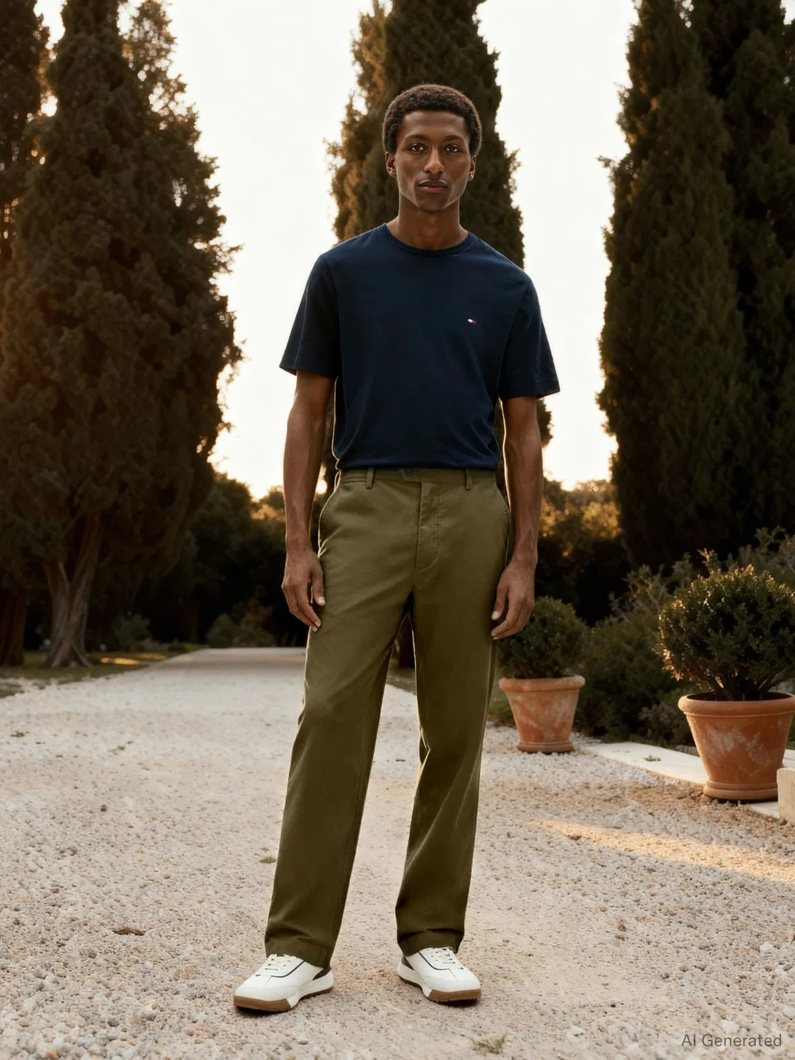Мужская футболка с принтом Art Tommy Hilfiger, Desert Sky — фото 4