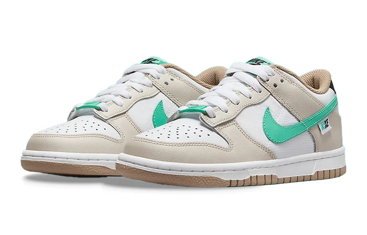 Кроссовки Nike Dunk Low Split Seam, светло-бежевый/мятный — фото 3