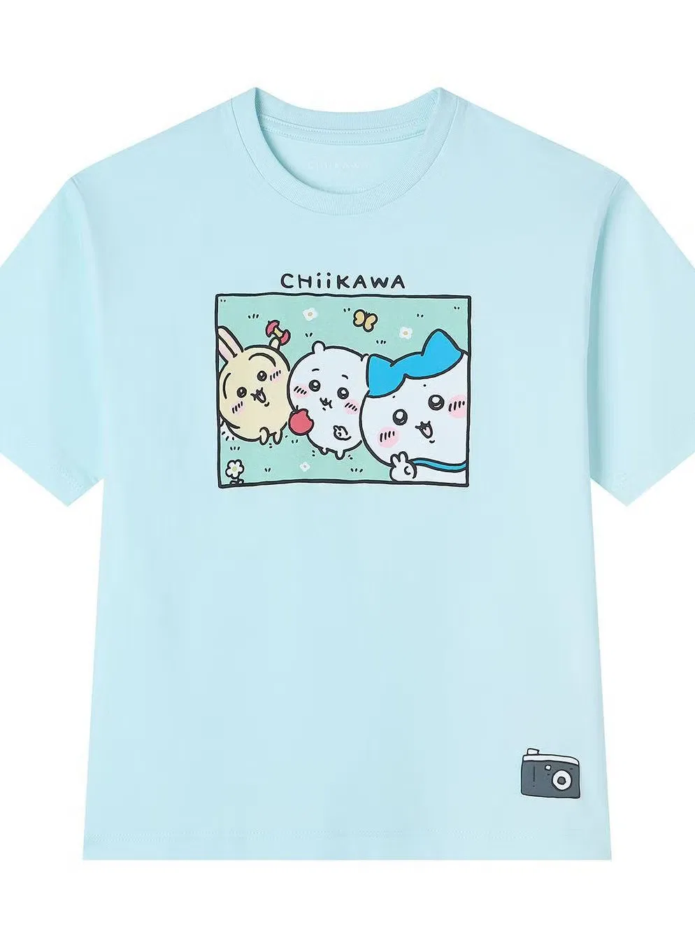 Футболка с принтом Chiikawa Collection Giordano, синий — фото 3