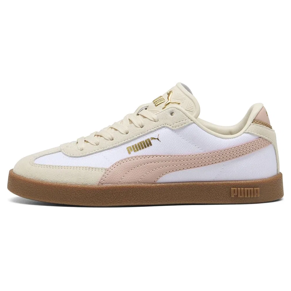 Детские кроссовки для девочек на шнуровке PUMA Club II Era CV Jr, Pink — фото 4