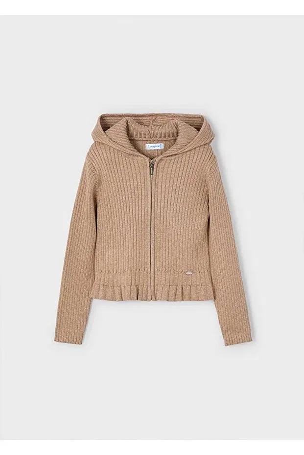 Детский кардиган для девочек с принтом Summer - seasonal girls' cardigan Mayoral, Brown