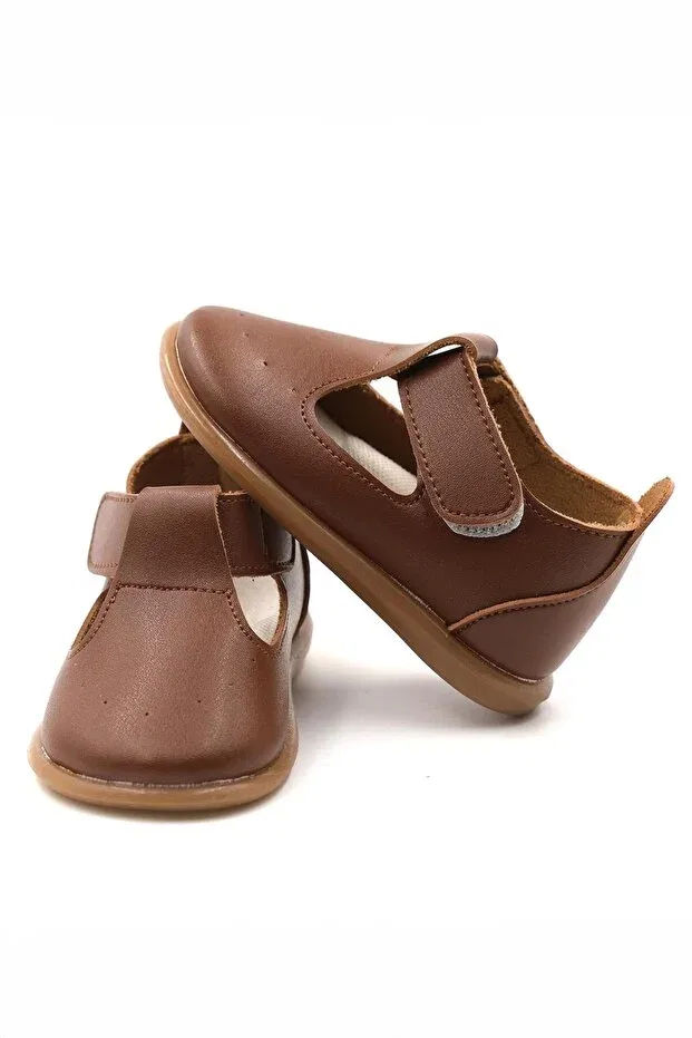 Детские ортопедические туфли для девочек Macco Shoes, Taba — фото 2