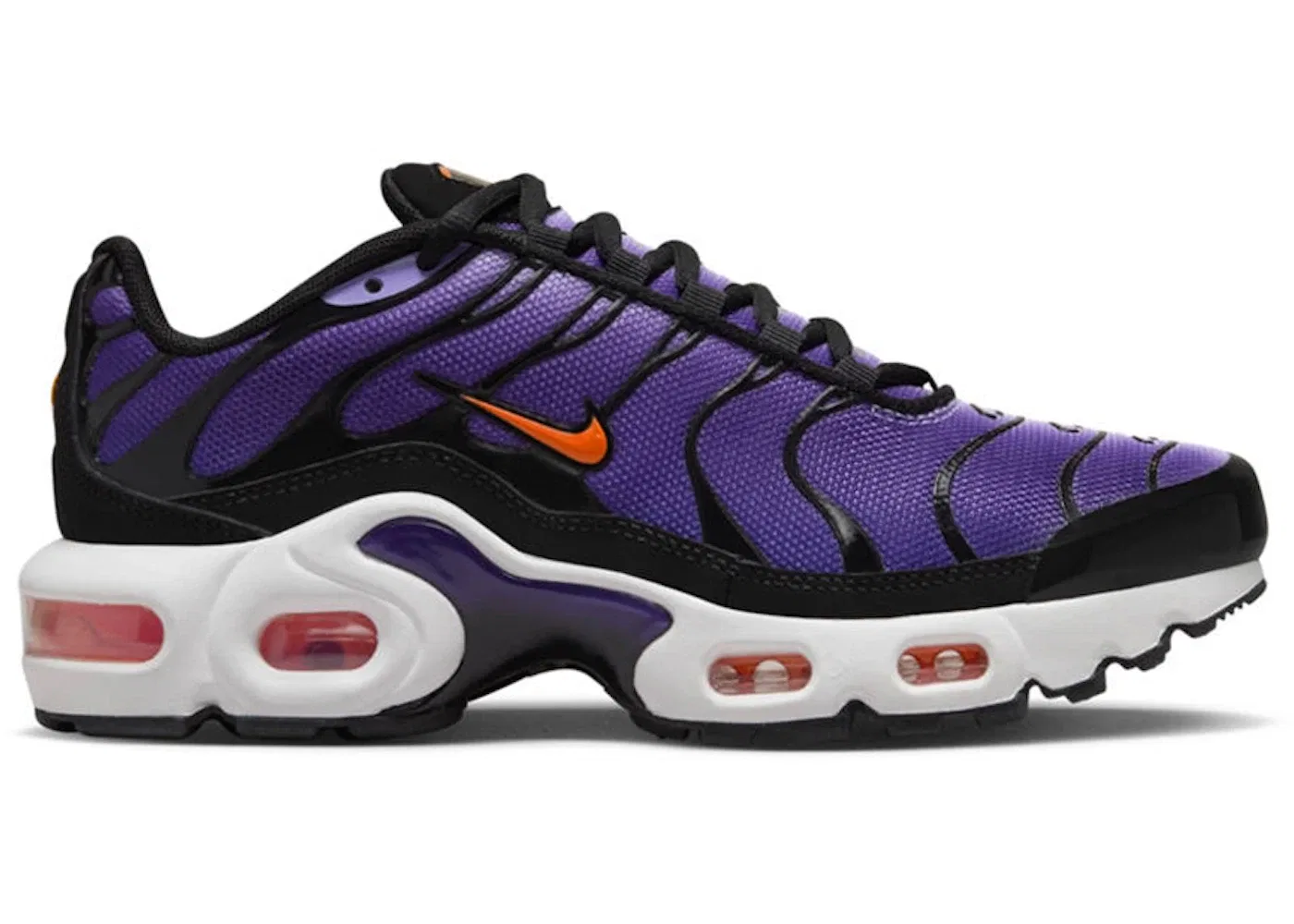 Детские кроссовки Lifestyle Nike Air Max Plus OG, Black/Voltage Purple/Purple Agate/Total Orange