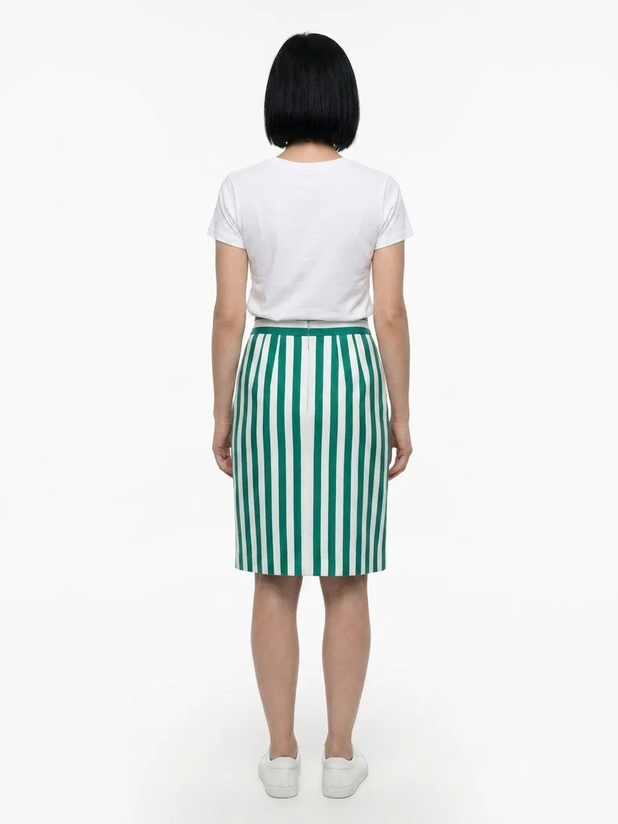 Женская мини-юбка с двуцветным узором Bicolor Cotton Mini Skirt Dolce & Gabbana, Bicolor — фото 2