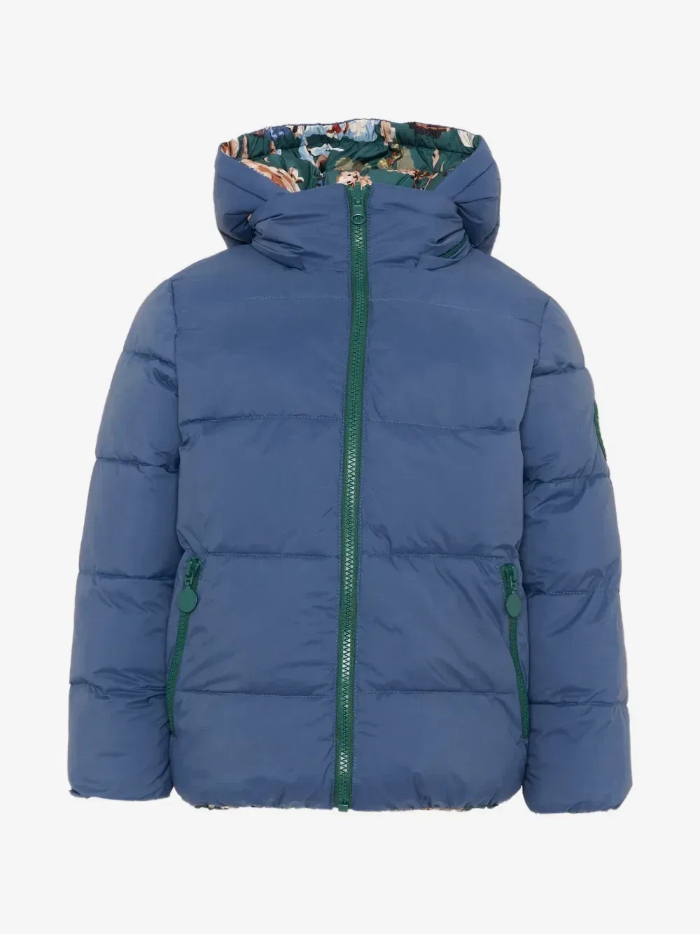 Двусторонняя куртка с графическим принтом Stella McCartney Kids, зеленый — фото 4