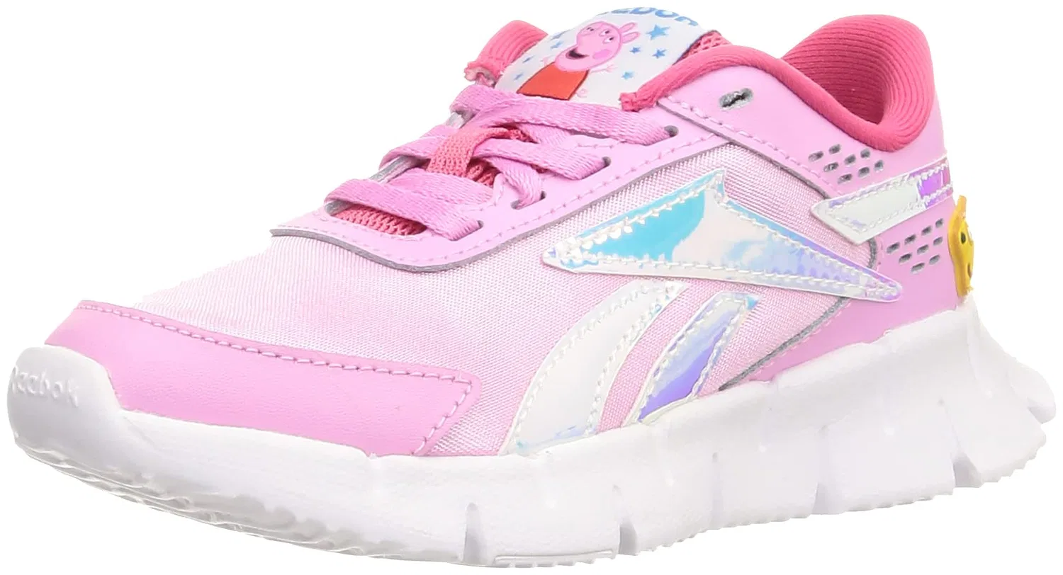 Детские кроссовки для девочек с шнуровкой Zig Dynamica 2.0 Reebok, Icopin Shapnk Ftwbla