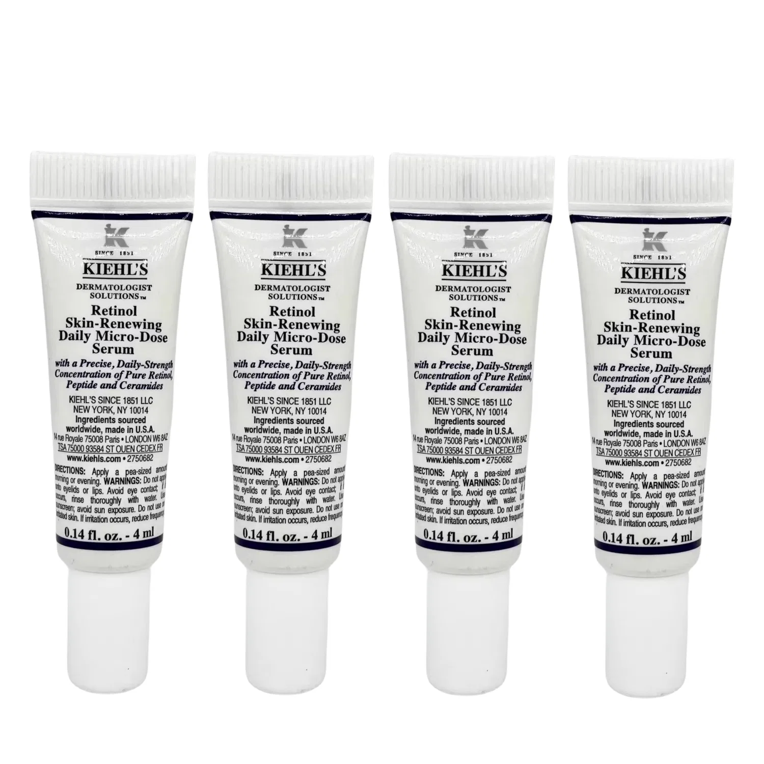 Набор пробников сывороток Kiehl's Retinol, 4 мл x 8, Kiehl's, 32 мл — фото 4