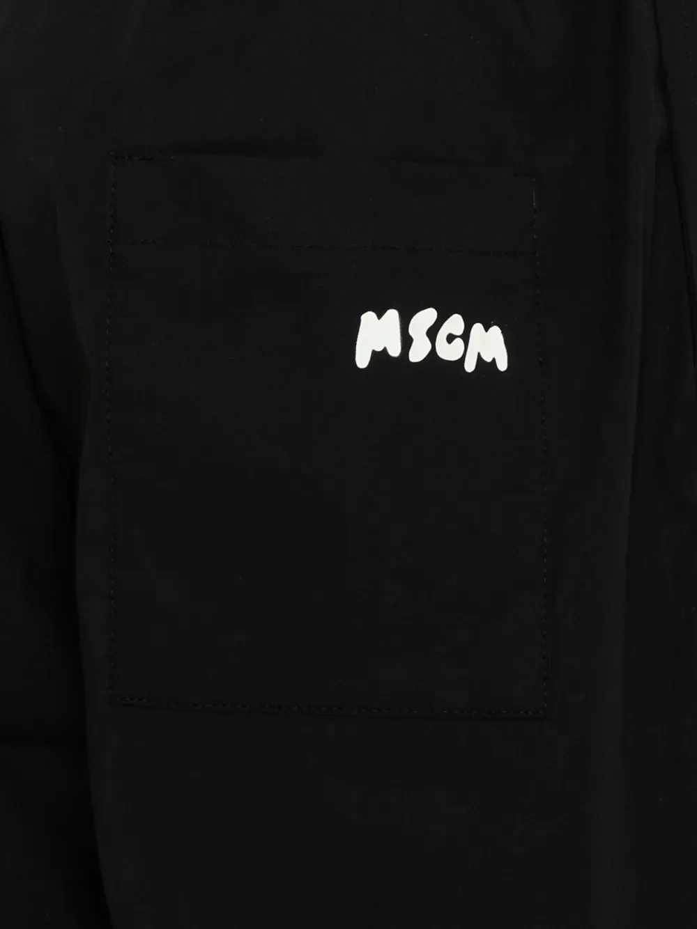 Треники на шнурке MSGM Kids, черный — фото 3