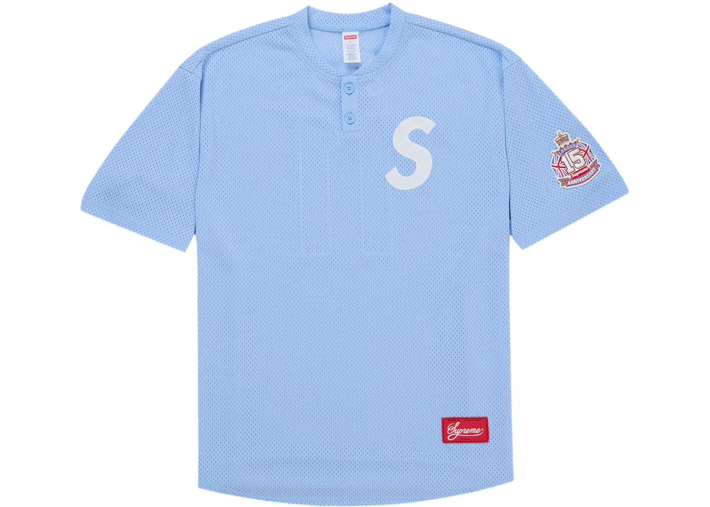 Мужская джерси с длинным рукавом Henley Supreme, Light Blue