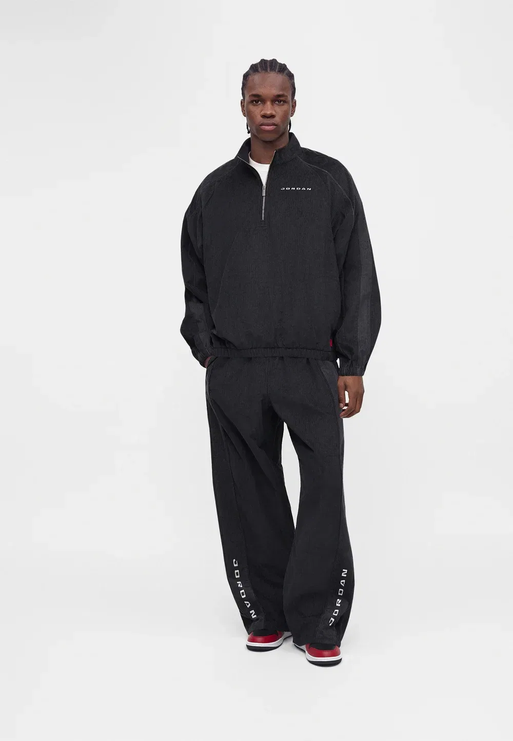 Куртка с застежкой-молнией до середины груди - летняя куртка Jordan, Black/Smoke Grey/White — фото 2