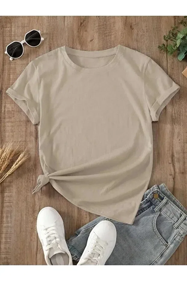 Детская футболка для мальчиков хлопковая Crew Neck Kids T-Shirt Daxis Sportwear Company, Bone