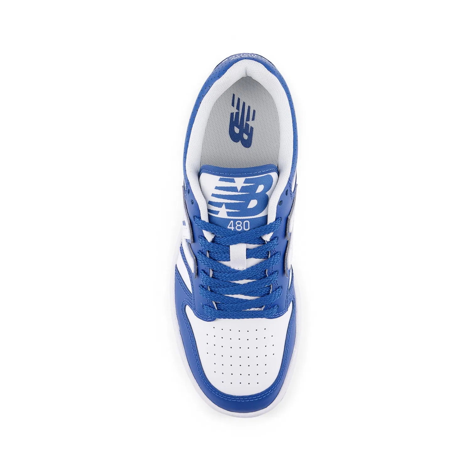 Детские кроссовки для мальчиков баскетбольные 480 V1 Lace-up New Balance, Blue White Agate — фото 4