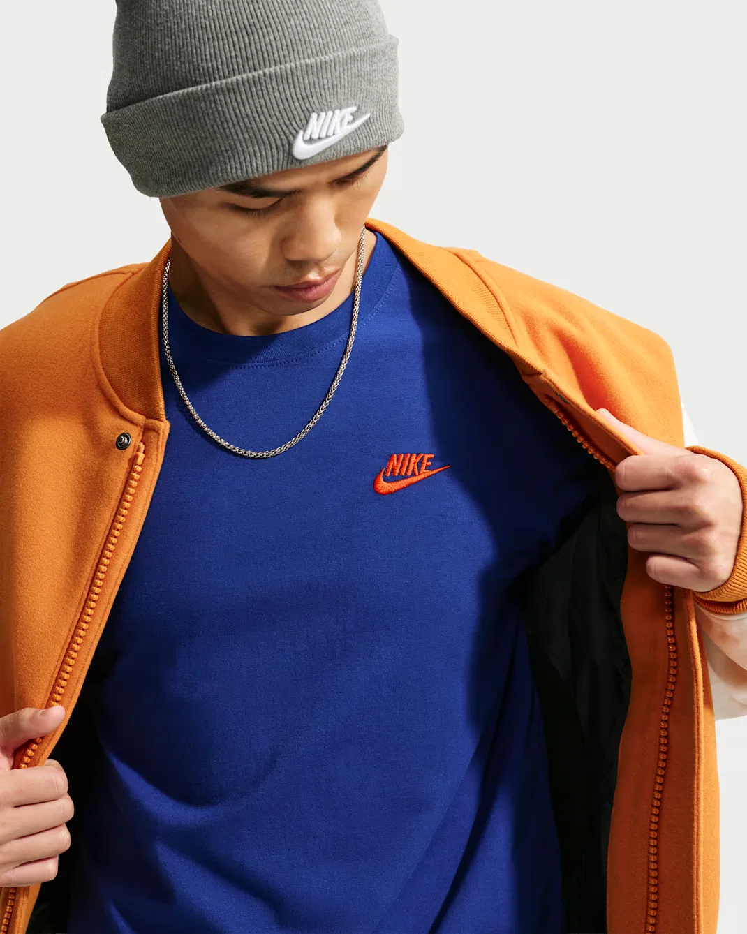 Мужская футболка с длинными рукавами Nike Sportswear Club, Deep Royal Blue — фото 3