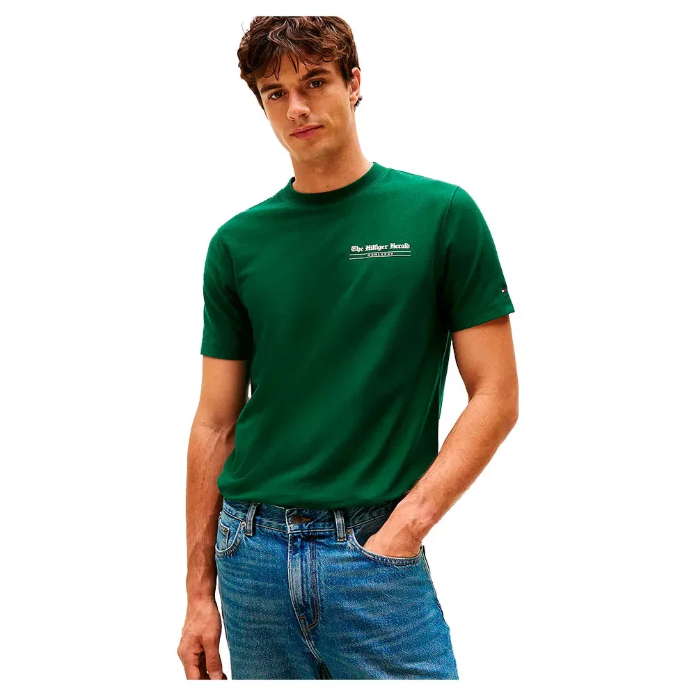 Футболка с коротким рукавом Herald Back Graphic Tommy Hilfiger, зеленый