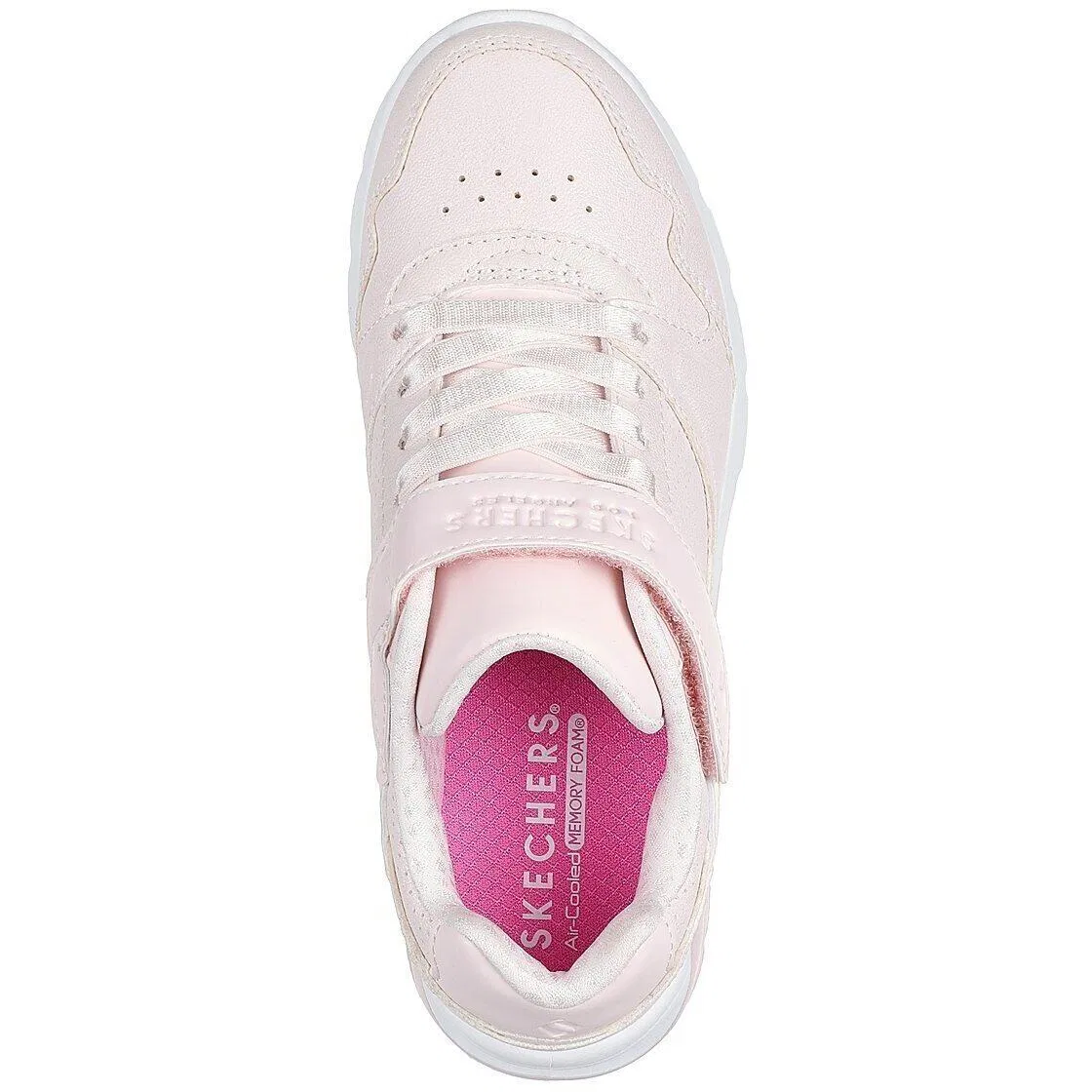 Детские кроссовки из эко-кожи Skechers Uno Lite 2.0-chic Shimmer, Rosa — фото 2