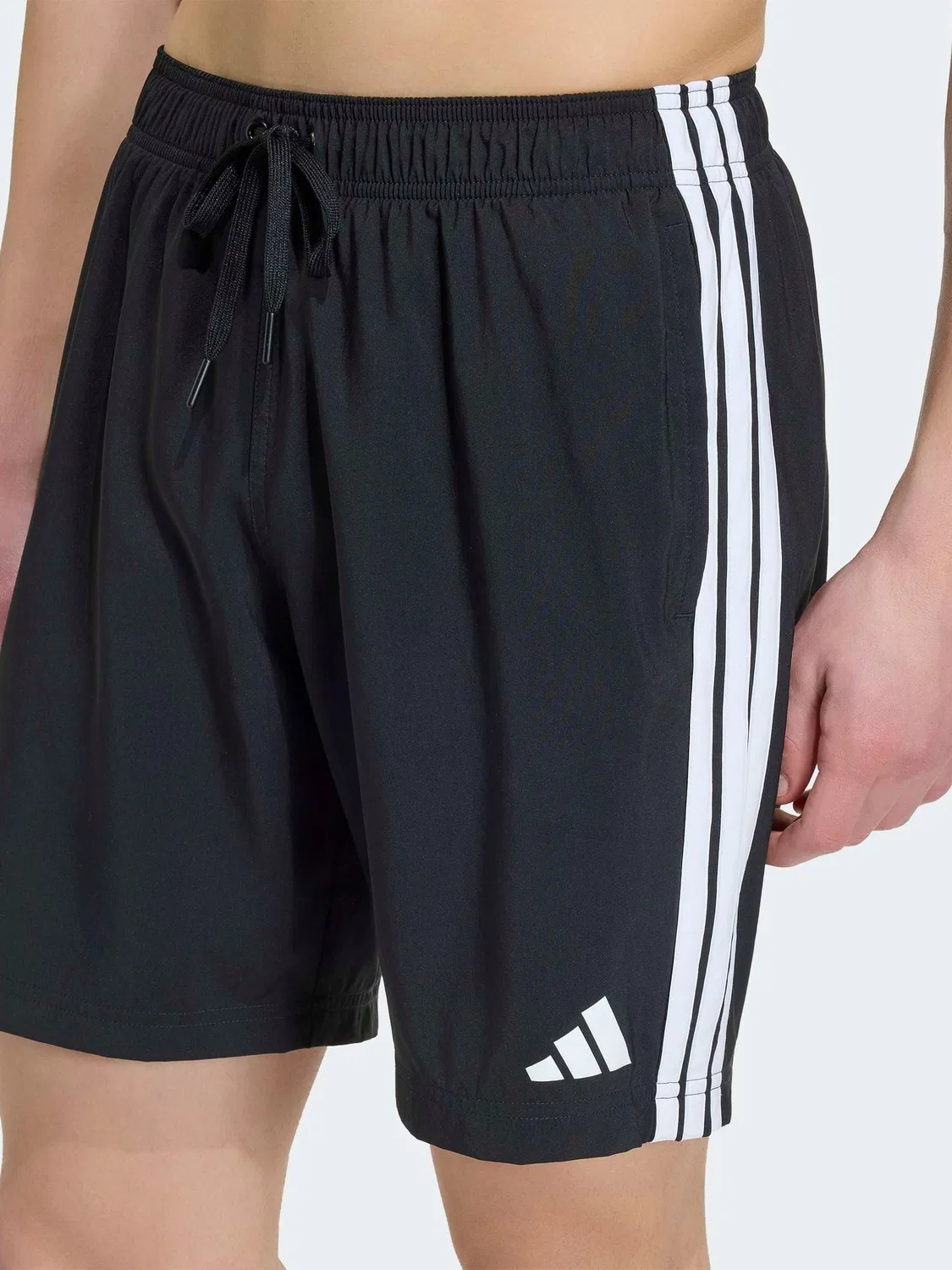 Плавки, 8-дюймовая длина adidas 3 Stripes adidas, черный — фото 3