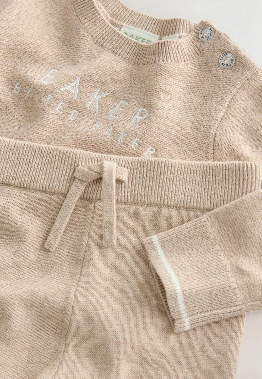 Комплект из трикотажного топа и спортивных брюк стандартного кроя Baker By Ted Baker, Neutral — фото 3