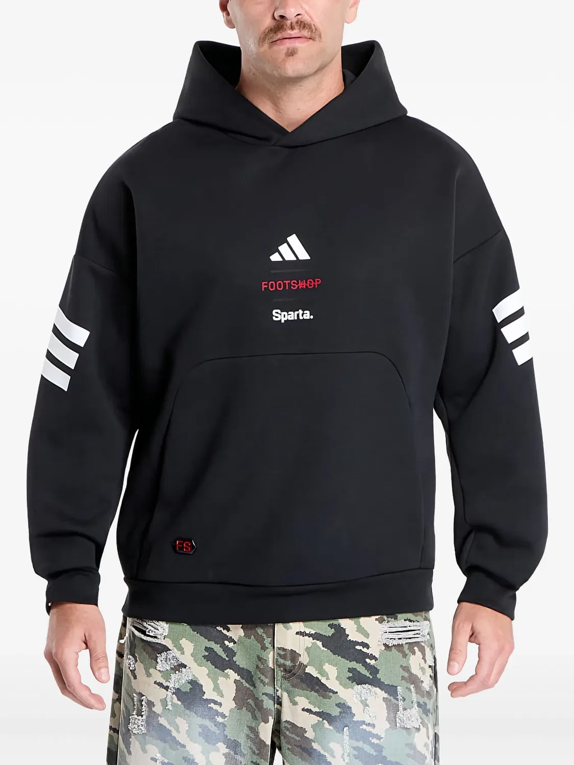 Adidas Худи Sparta Stripes Черный