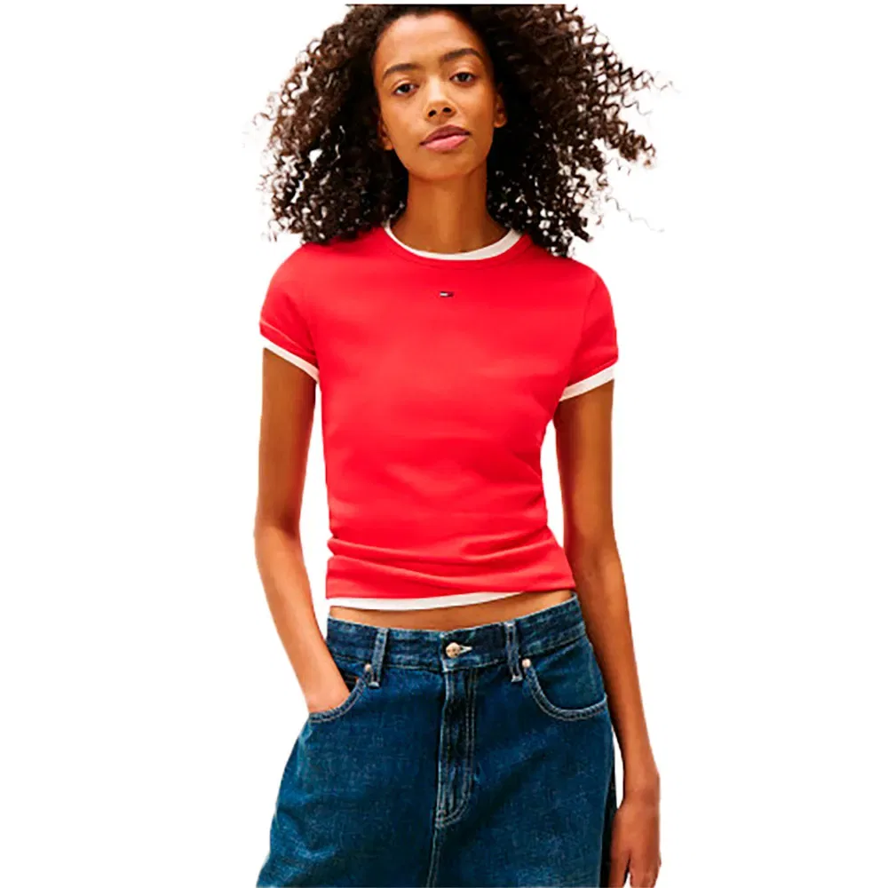 Женская футболка с коротким рукавом Tommy hilfiger, Red