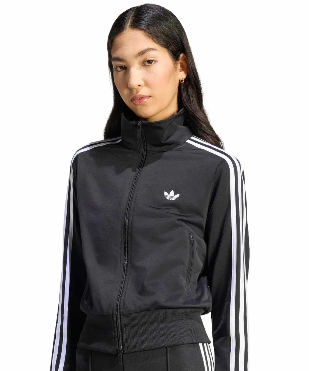 Женский топ-трак с молнией Firebird Classic Track Top Adidas, Черный