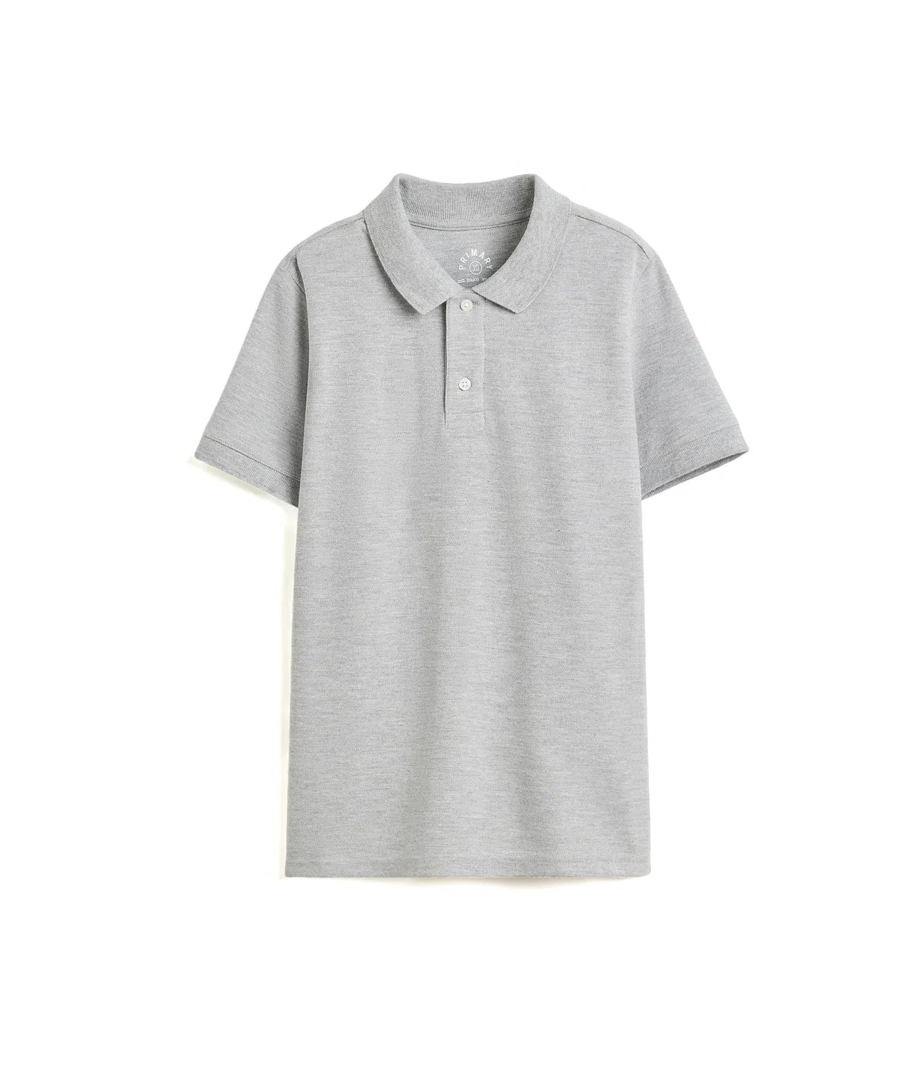 Поло с коротким рукавом из пике (для малышей/детей постарше) Primary Kids, Heather Gray