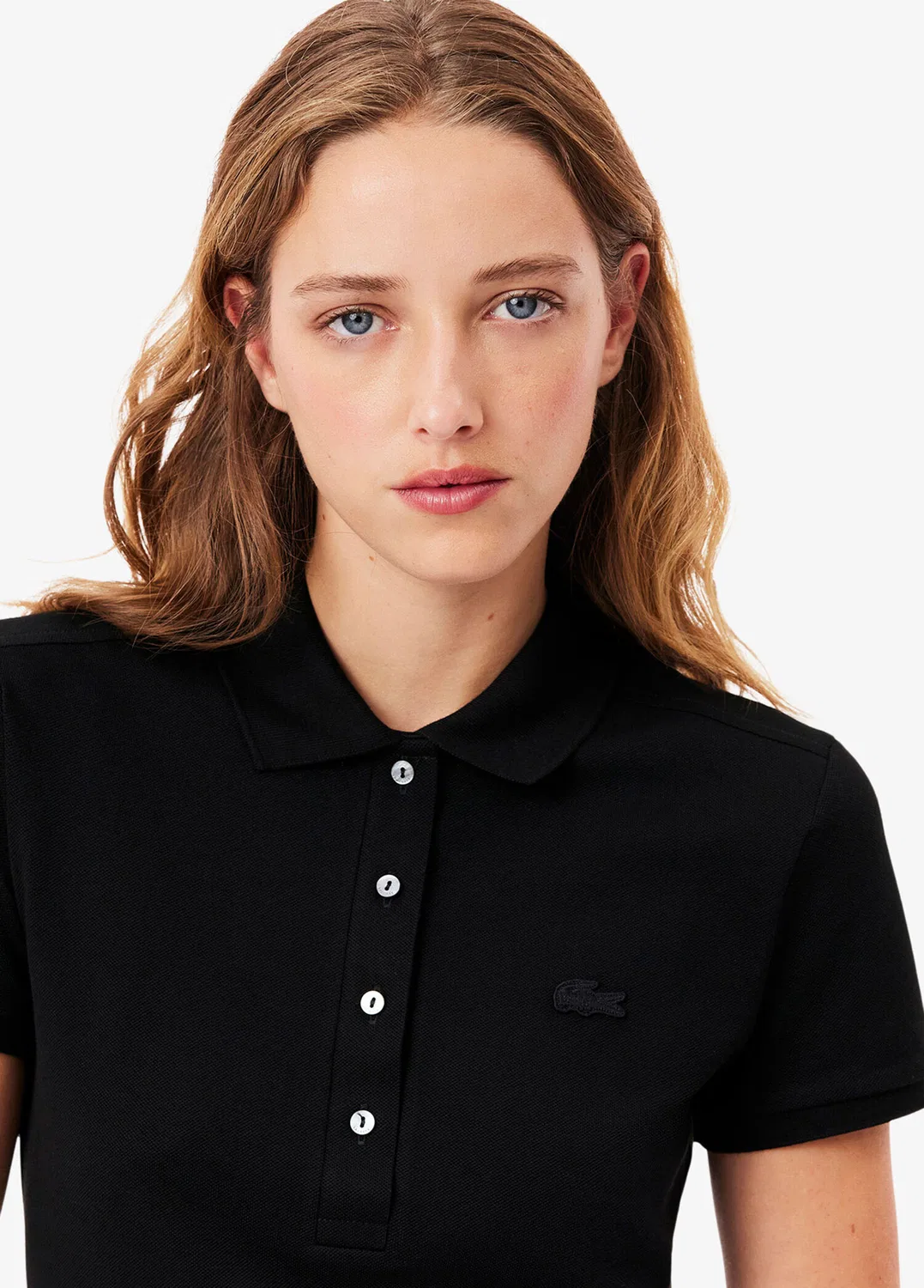 Футболка-поло Lacoste Slim Fit, черный — фото 2