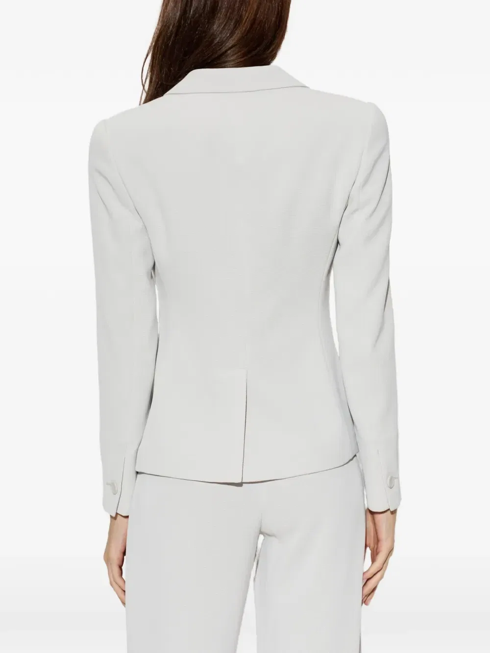 Асимметричная однобортная куртка Emporio Armani, серый — фото 4