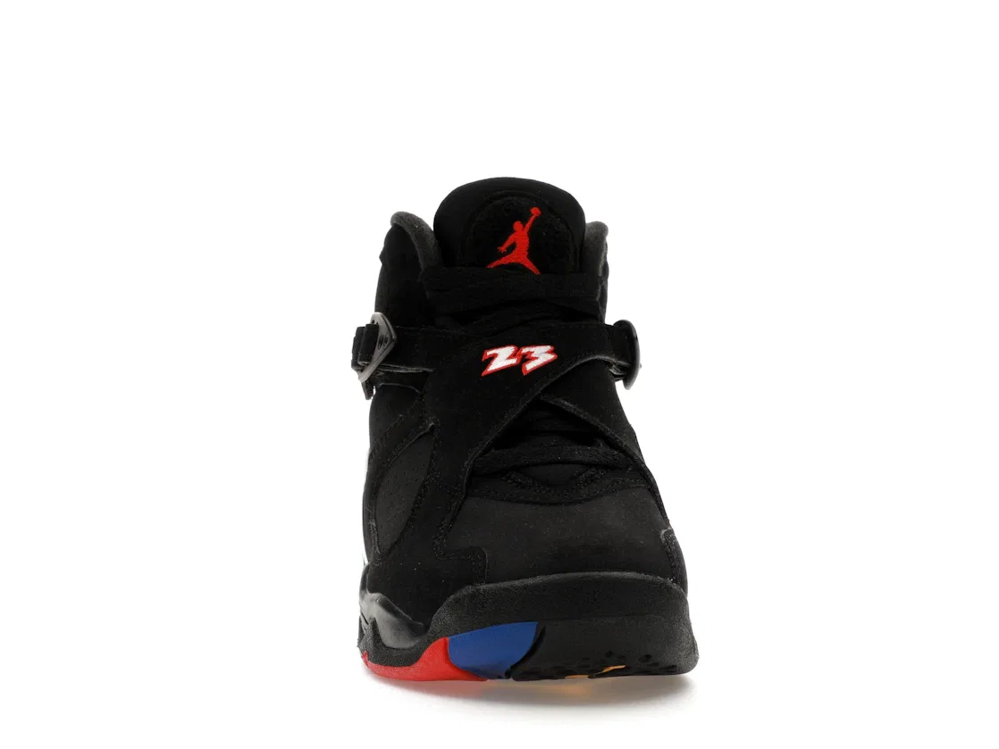 Детские кроссовки для мальчиков с ремешком Jordan 8 Retro Jordan, Black/True Red/White — фото 2