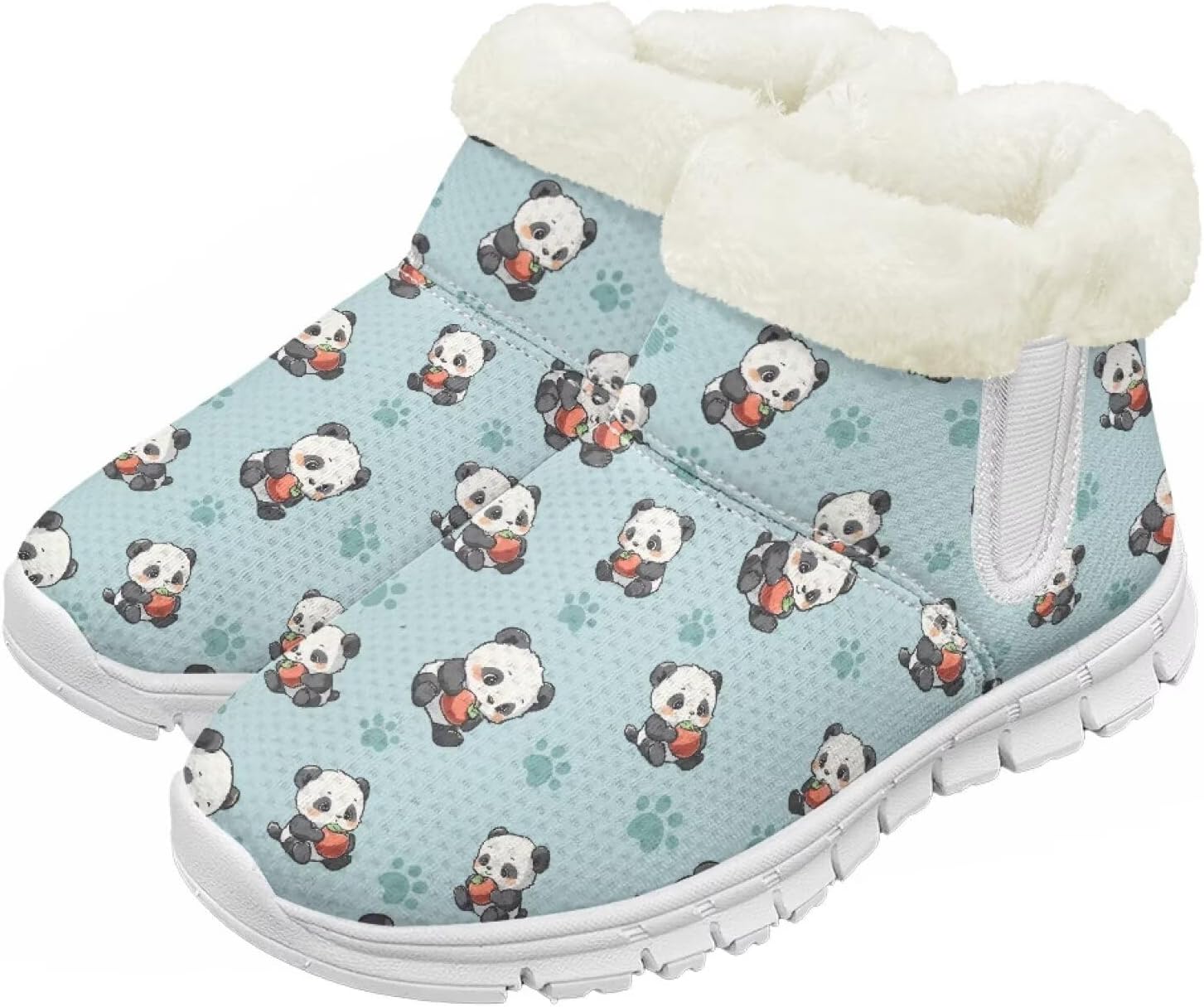 

Pzuqiu Зимние сапоги для мальчиков и девочек с водонепроницаемой утепленной меховой подкладкой для малышей, детей и старших детей для холодной погоды и походов на улице, белая подошва