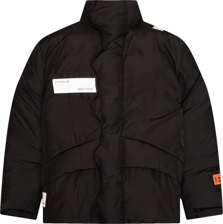 

Пуховик Heron Preston Hiking Tape Puffer Jacket 'Black', черный
