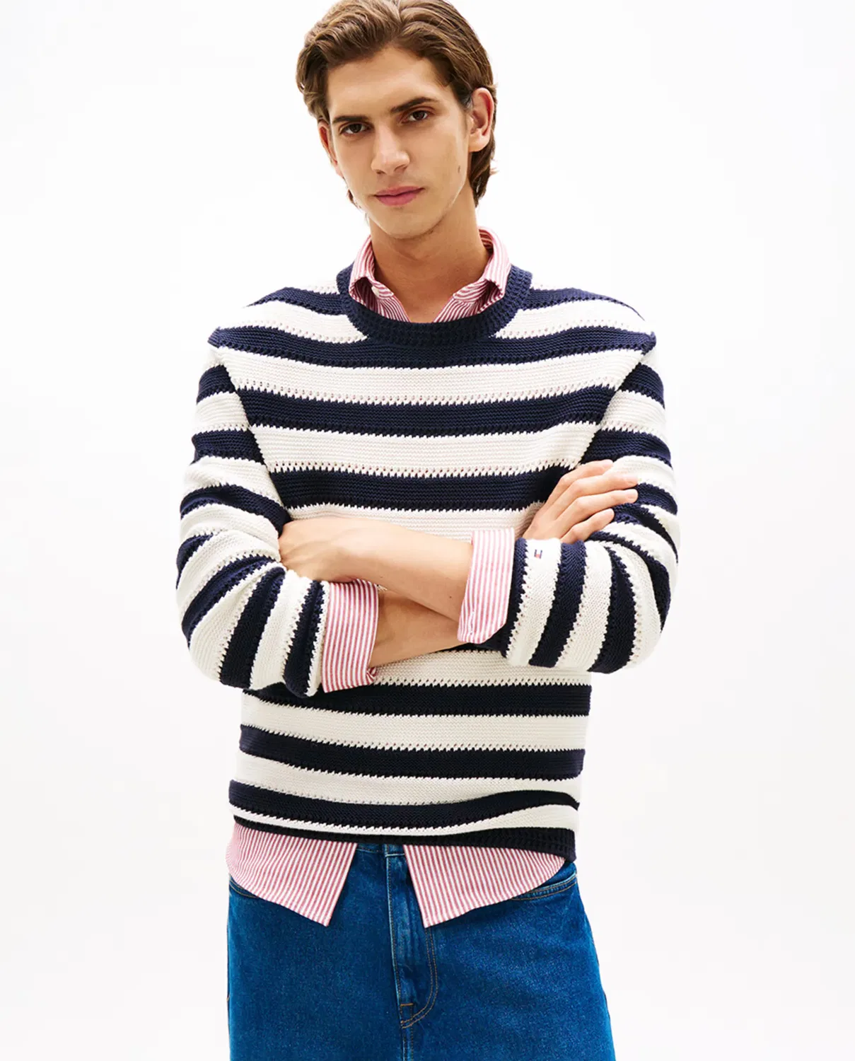 Мужской джемпер с полосатым принтом Tommy Hilfiger, Multicolor