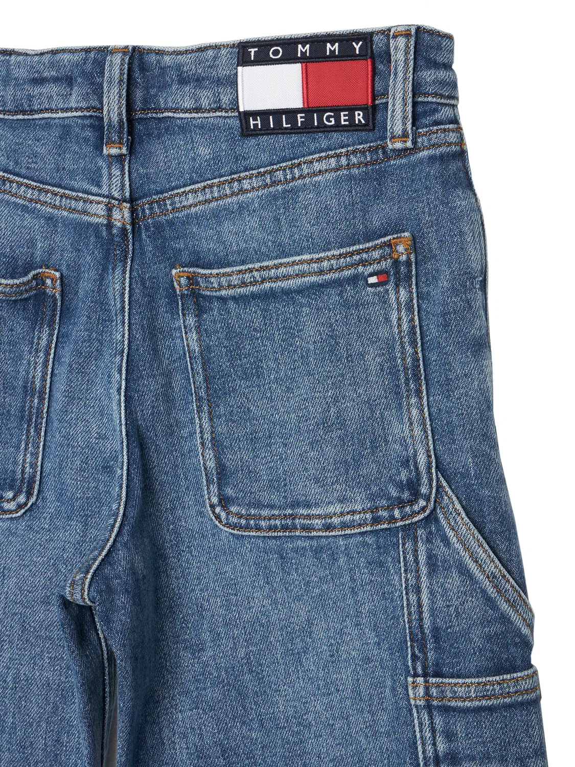 Джинсы свободного кроя для мальчика Tommy Hilfiger, синий — фото 3
