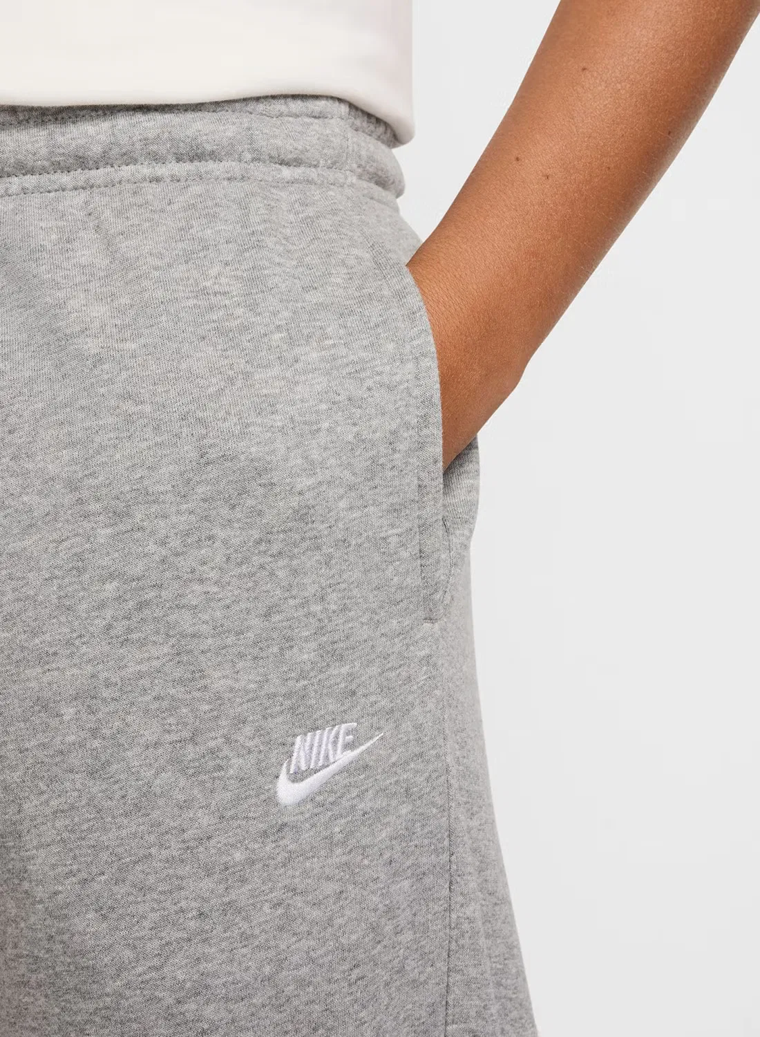 Джоггеры классические из футера Club French Terry Nike, серый — фото 3