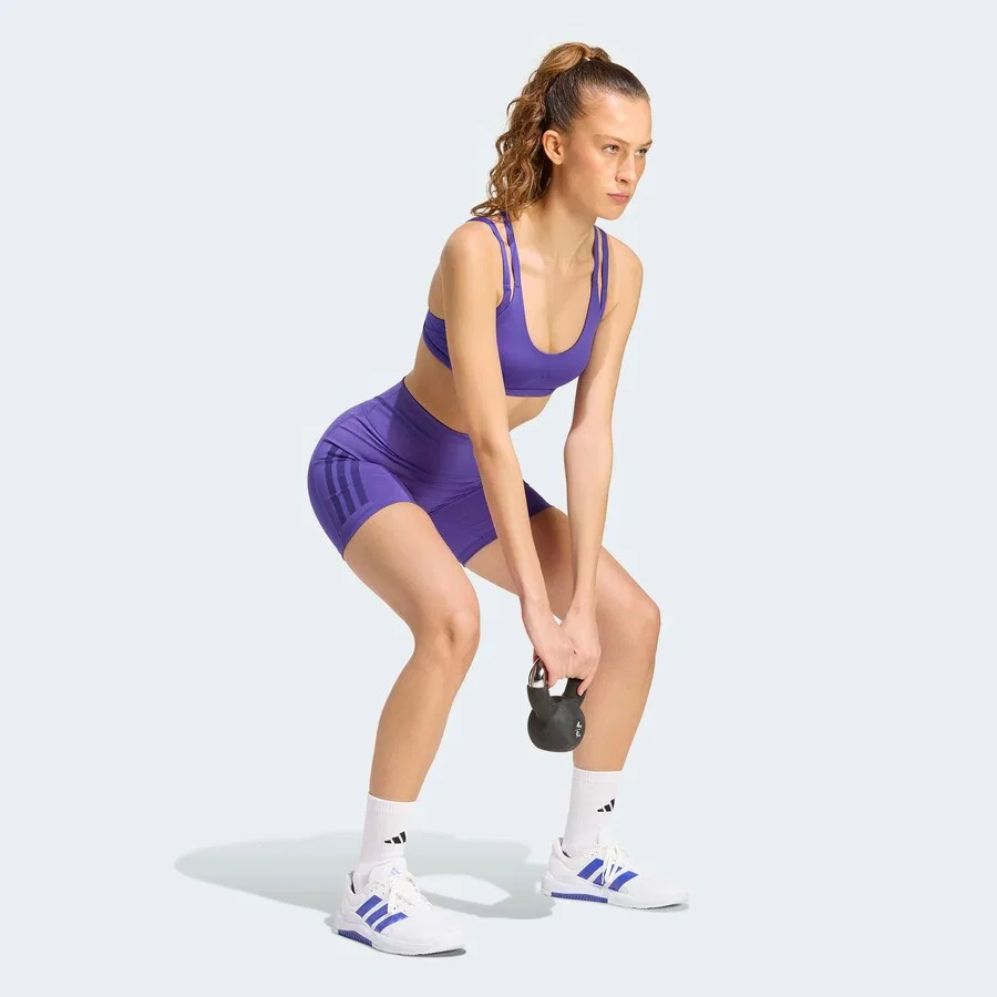 Спортивные шорты-скинни ADIDAS PERFORMANCE 'Opt' фиолетового и темно-фиолетового цвета