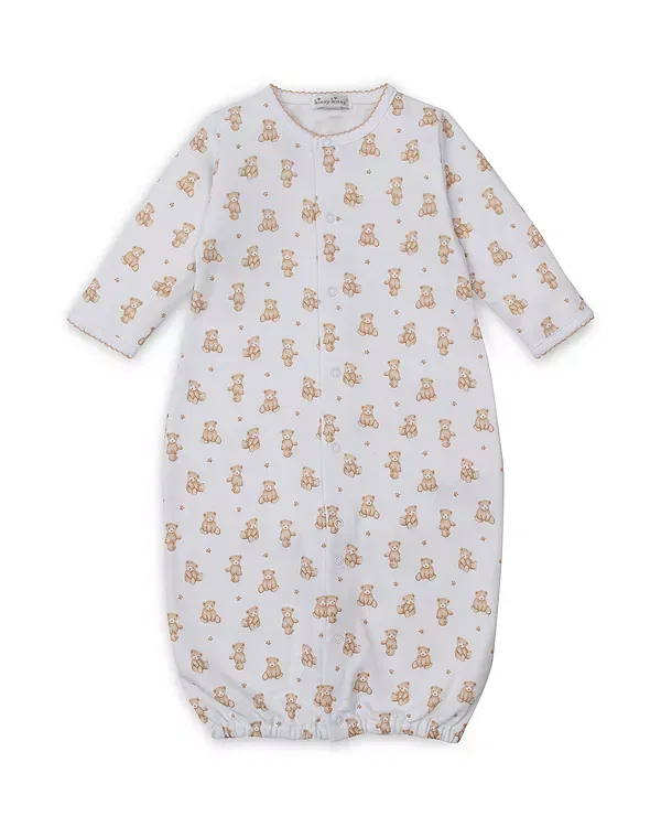 Детский комбинезон с принтом Bear Print Convertible Gown Kissy Kissy, Tan — фото 2