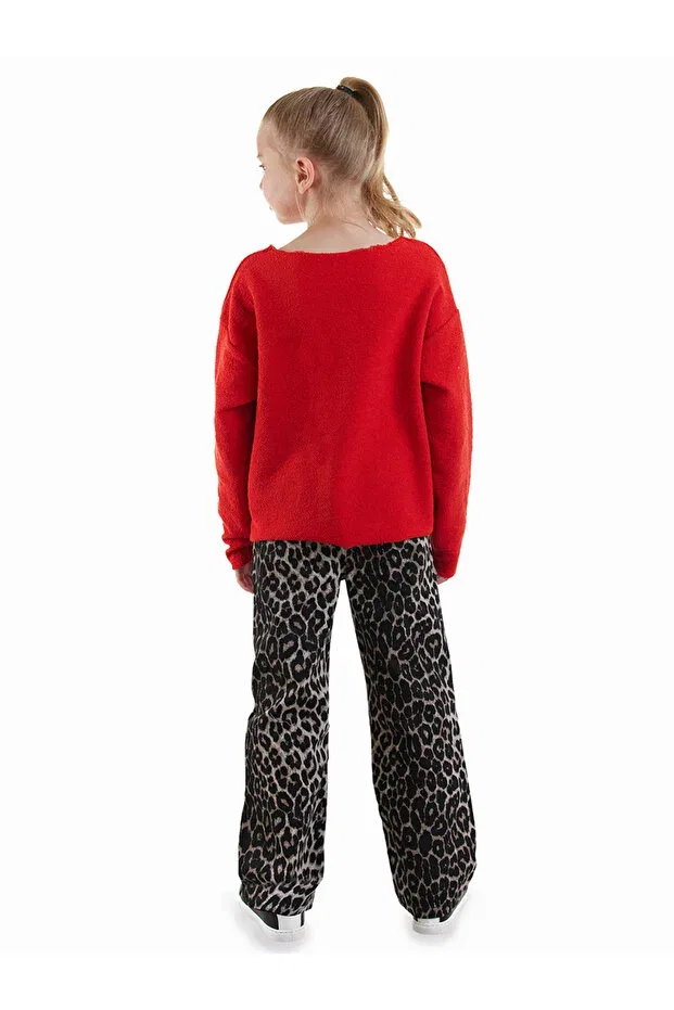 Детские брюки для девочек с принтом Wide Leg Denokids, Multicolor — фото 3