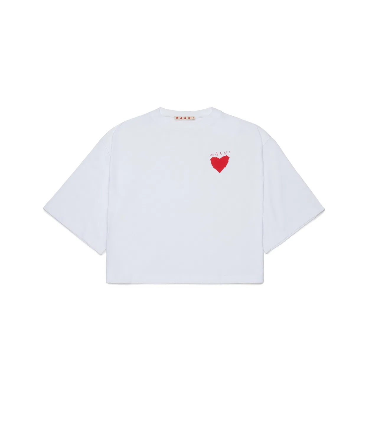 Детская футболка с принтом MARNI KID, Белый