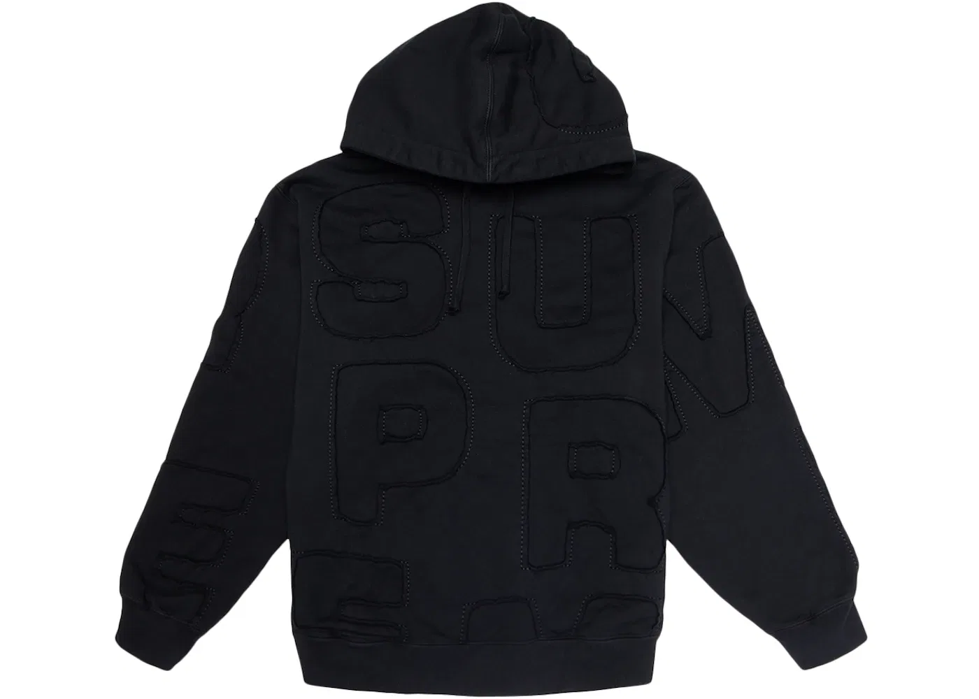 Мужская худи с принтом Supreme Hooded Sweatshirt, Black