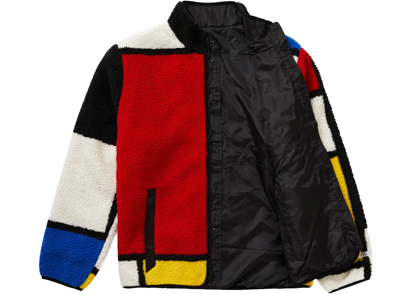 Мужская куртка-флис двусторонняя модель Fleece Jacket Supreme, Red — фото 3