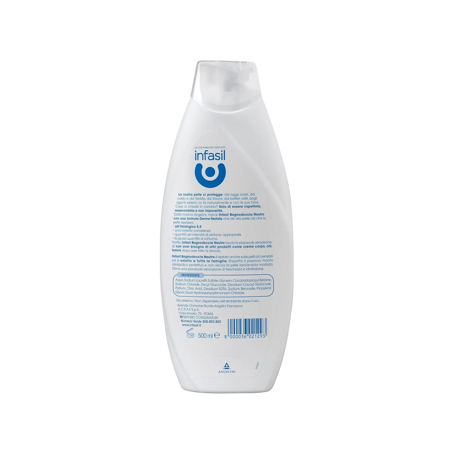 Гель для душа Neutral Gentle Body Wash, Infasil, набор 6x500 мл, Unscented — фото 3