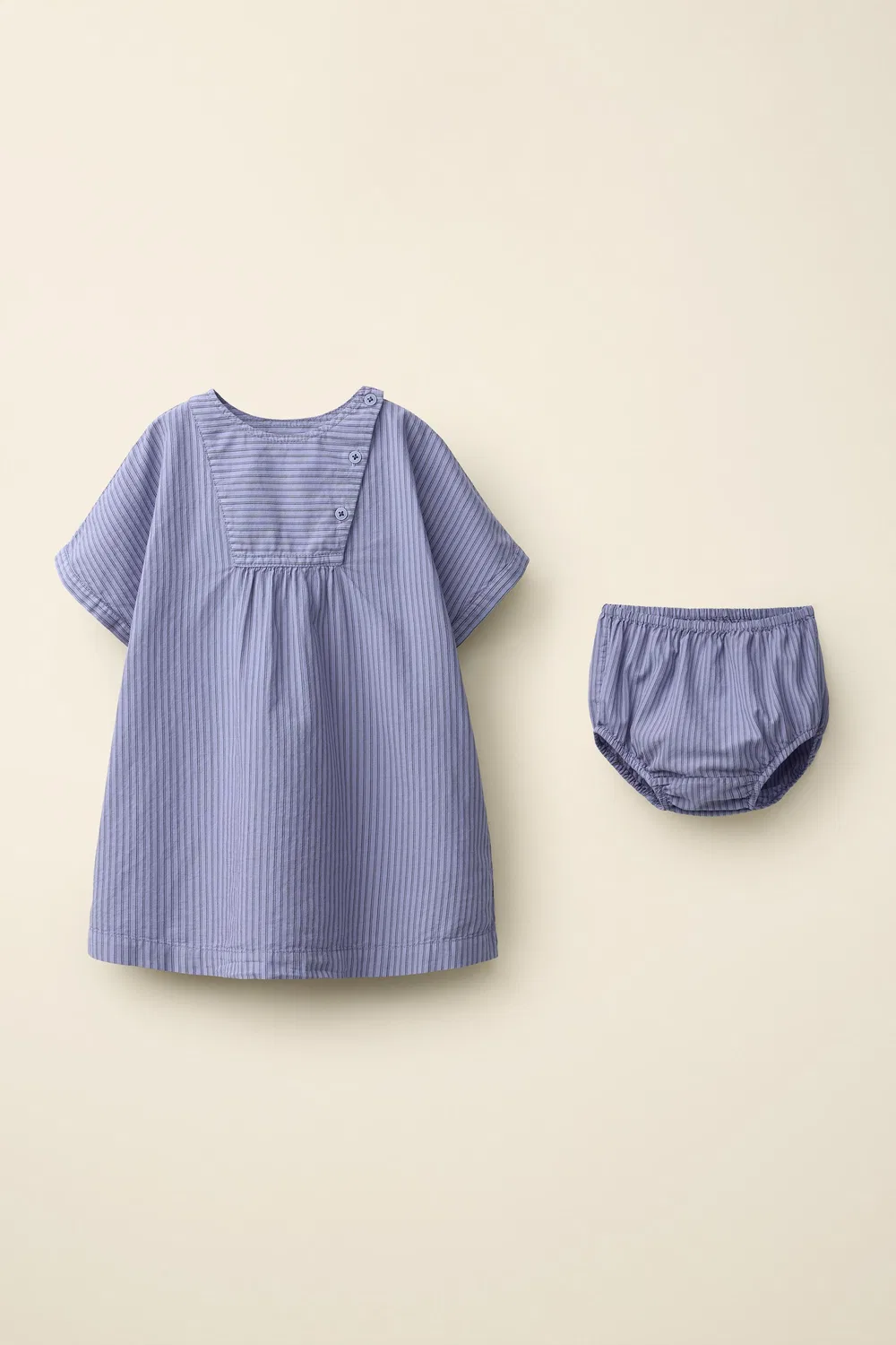 Платье и трусики в полоску от Caramel London x Zara, Bluish
