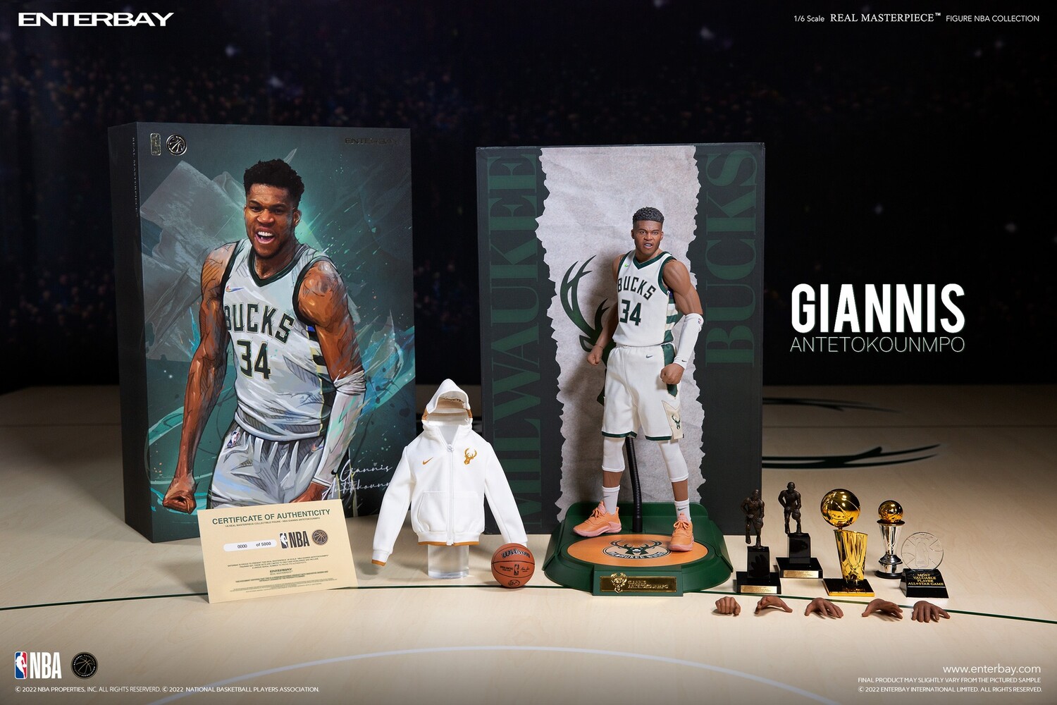

Экшн-фигурка Enterbay Giannis Antetokounmpo 1:6 Scale Action Figure, 35 см