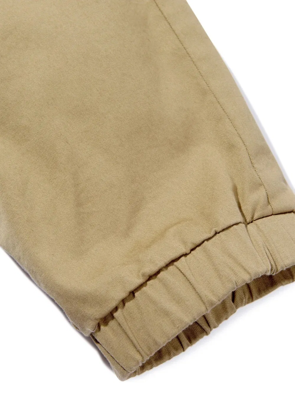 Брюки хлопковые из габардина Kids Cotton Gabardine Trousers Moncler, Cognac — фото 4