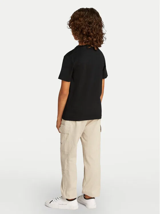 Футболка regular fit Monologo Calvin Klein Jeans, черный — фото 3